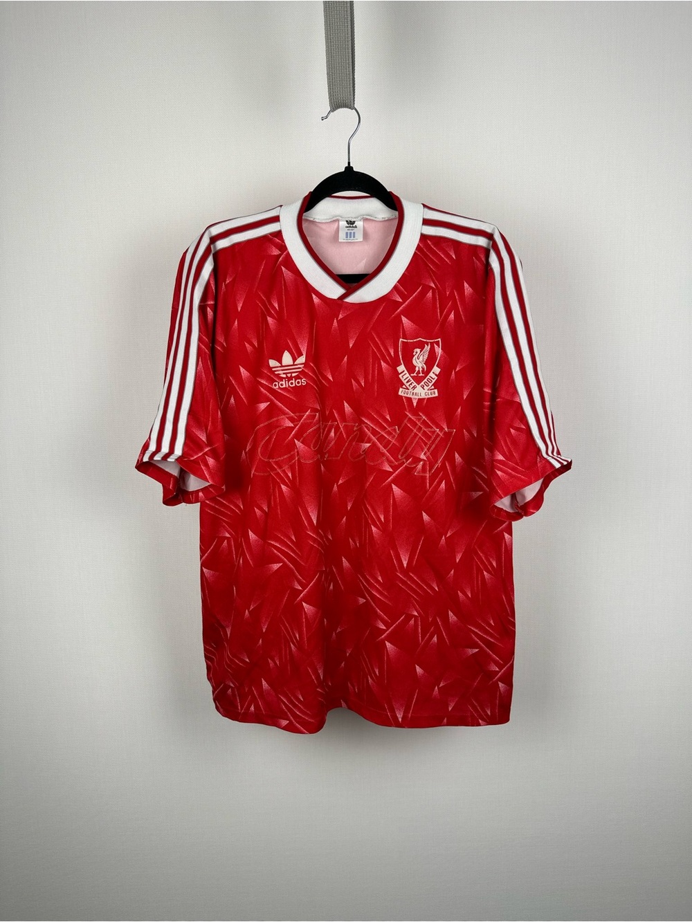 Vintage Adidas Liverpool FC Candy Home Football Shirt 1989-91